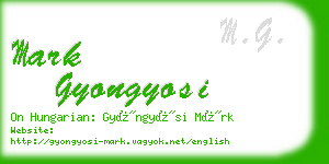 mark gyongyosi business card